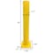 Electriduct ED 3ft Steel Pipe Safety Bollard Post- Yellow TC-V-BOLLARD-36-YL - alternate 1